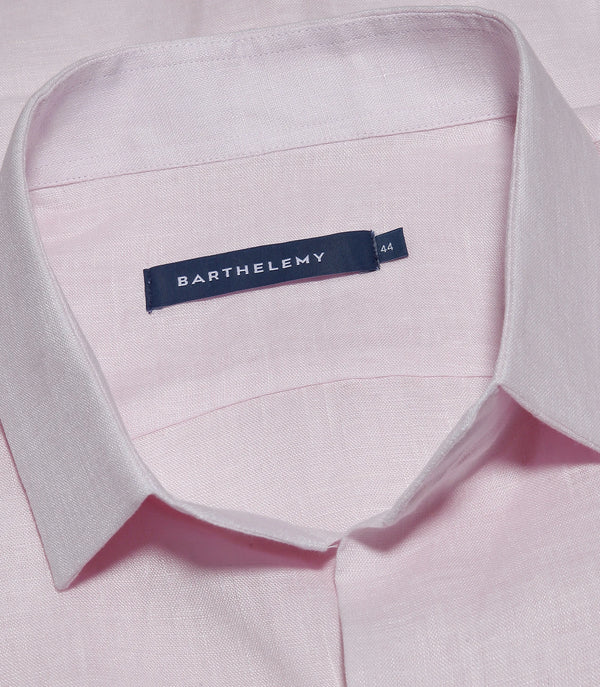 Tailored Linen Shirt Candy Pink - Barthelemy