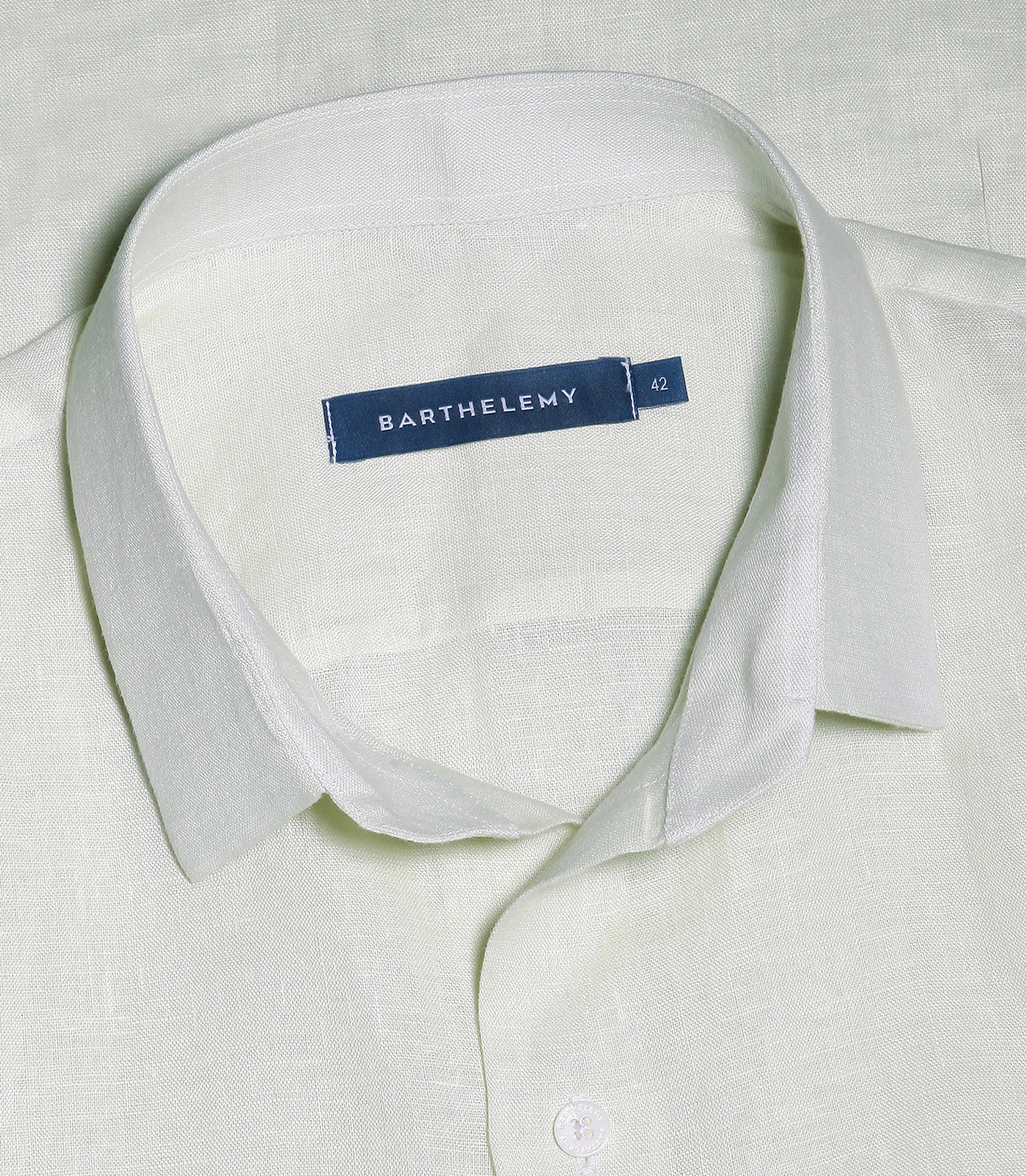 Tailored Linen Shirt Green Water - Barthelemy