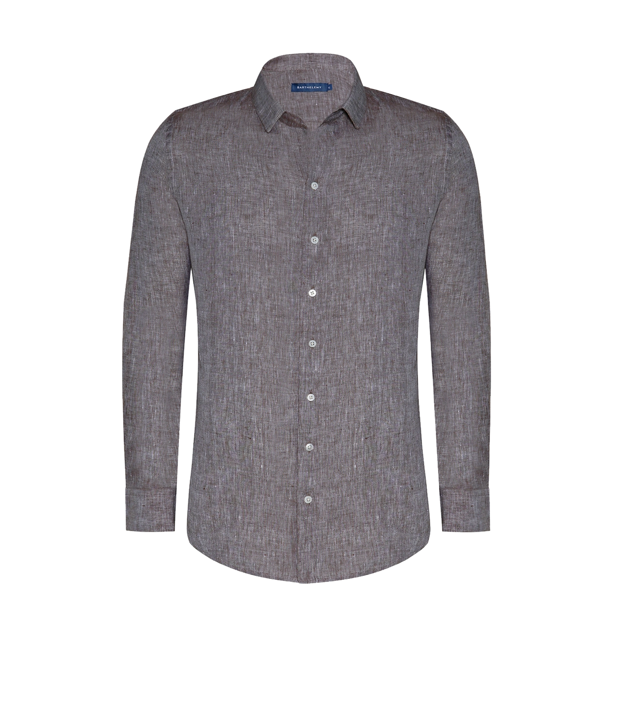 Tailored Linen Shirt Mocha | Linen Shirt | Barthelemy Resortwear