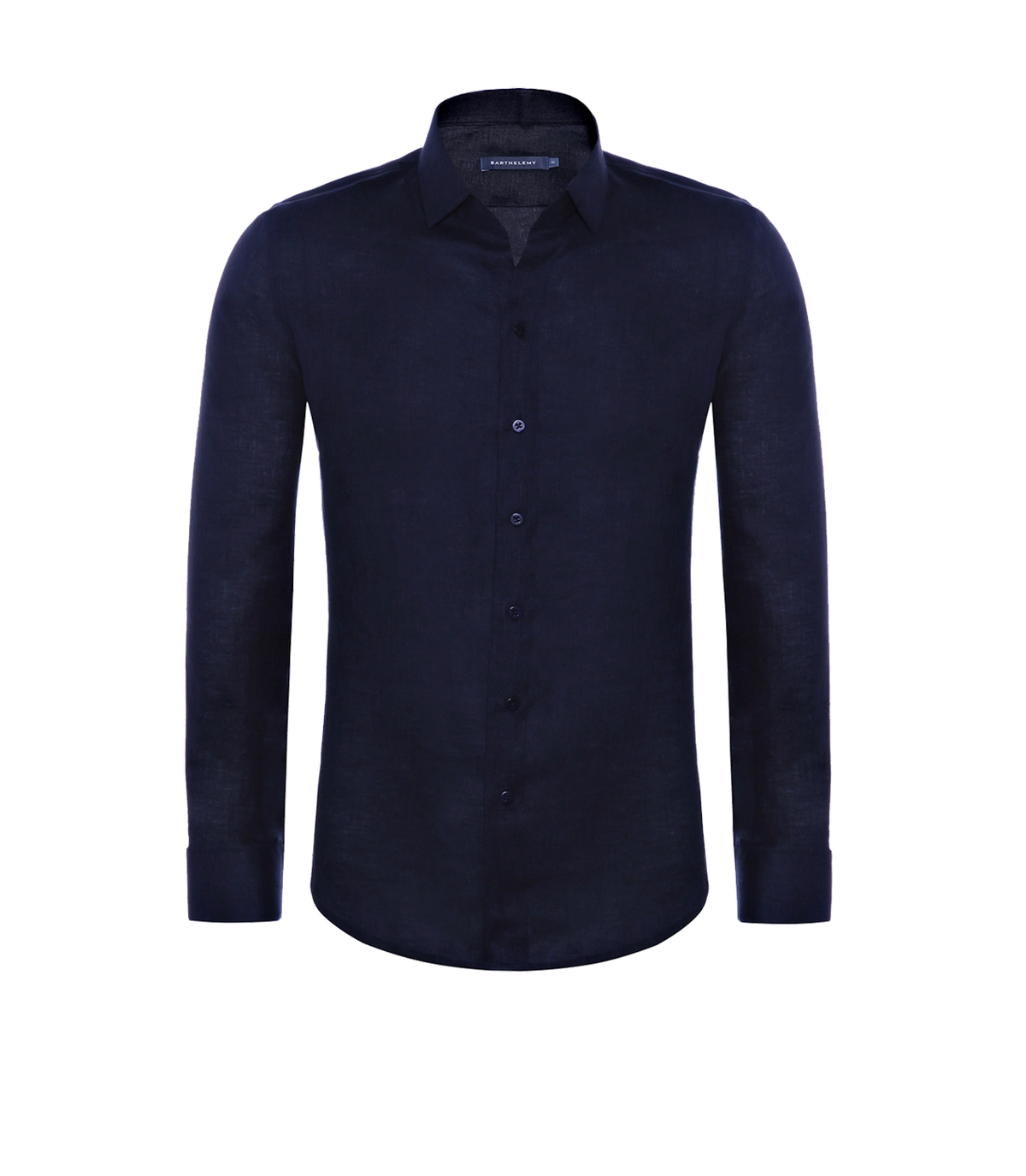 Tailored Linen Shirt Navy - Barthelemy