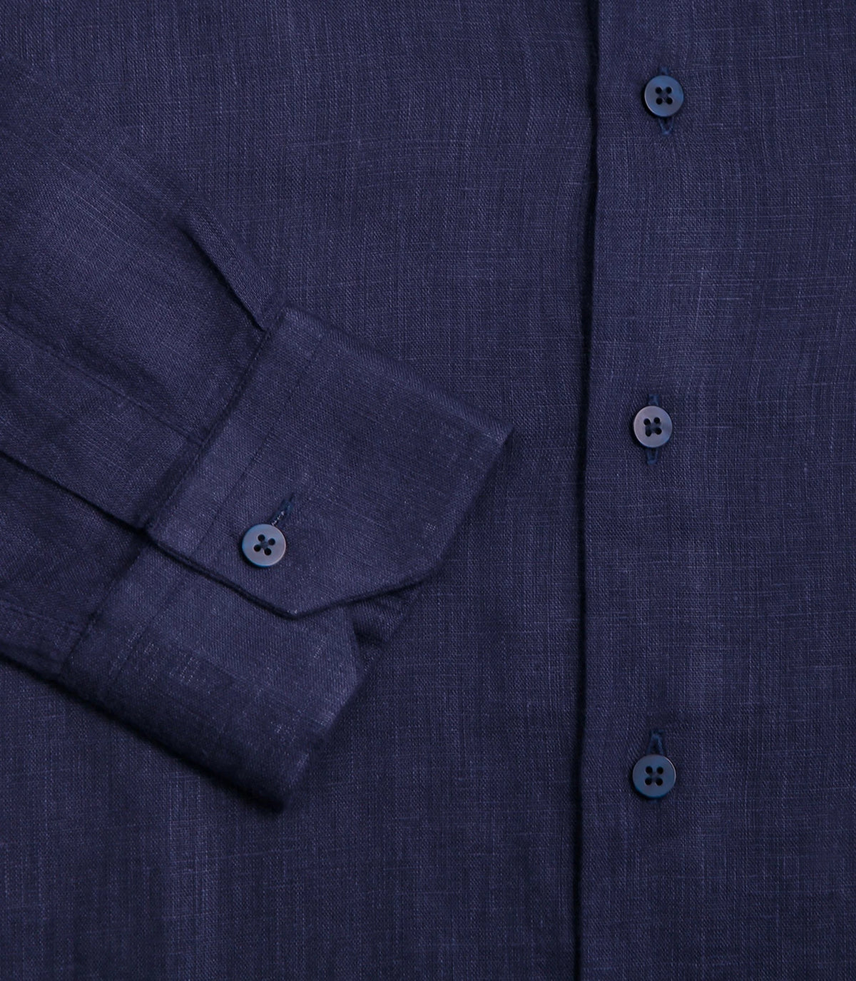 Tailored Linen Shirt Navy - Barthelemy