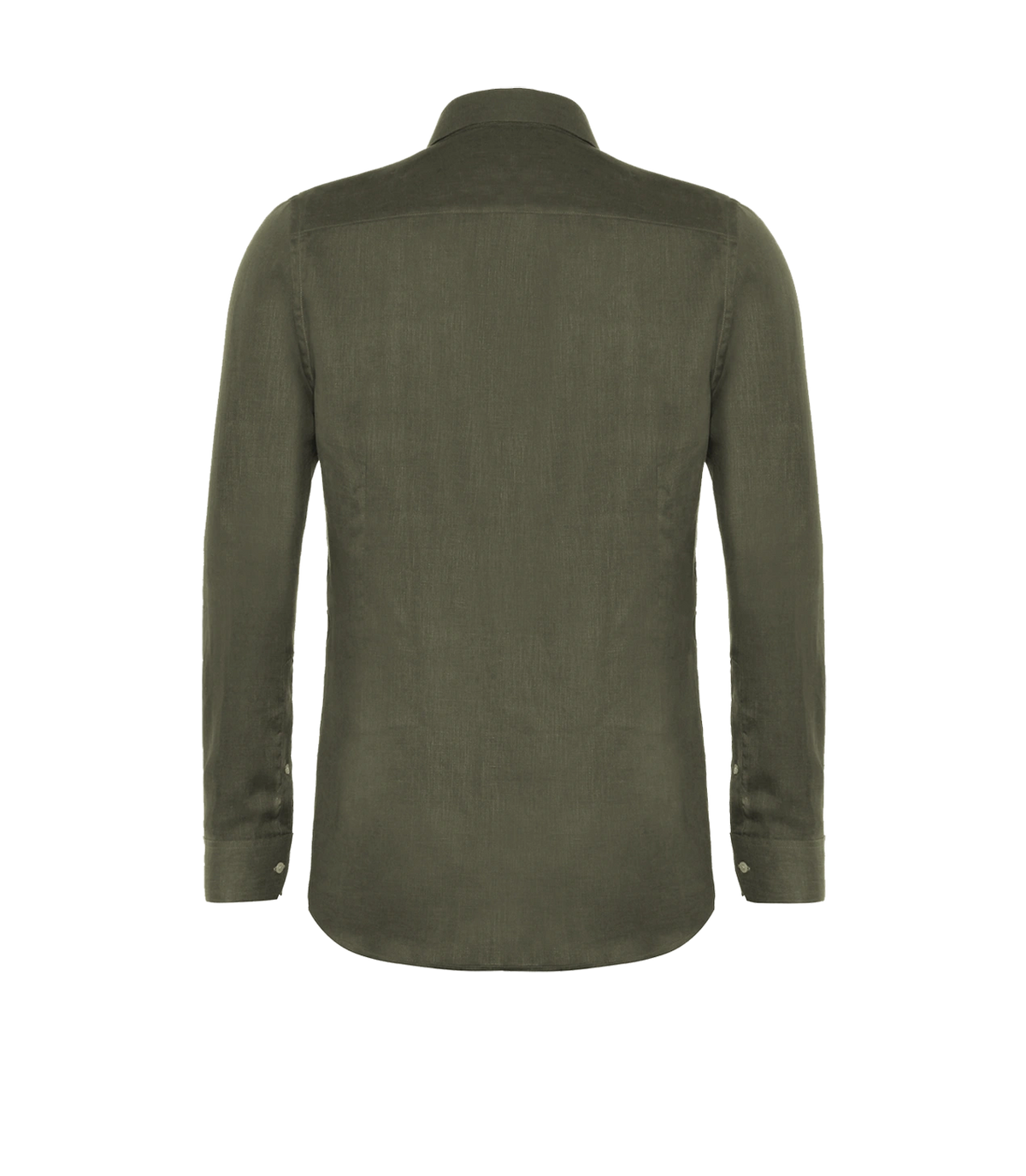 Tailored Linen Shirt Tropical Green - Barthelemy