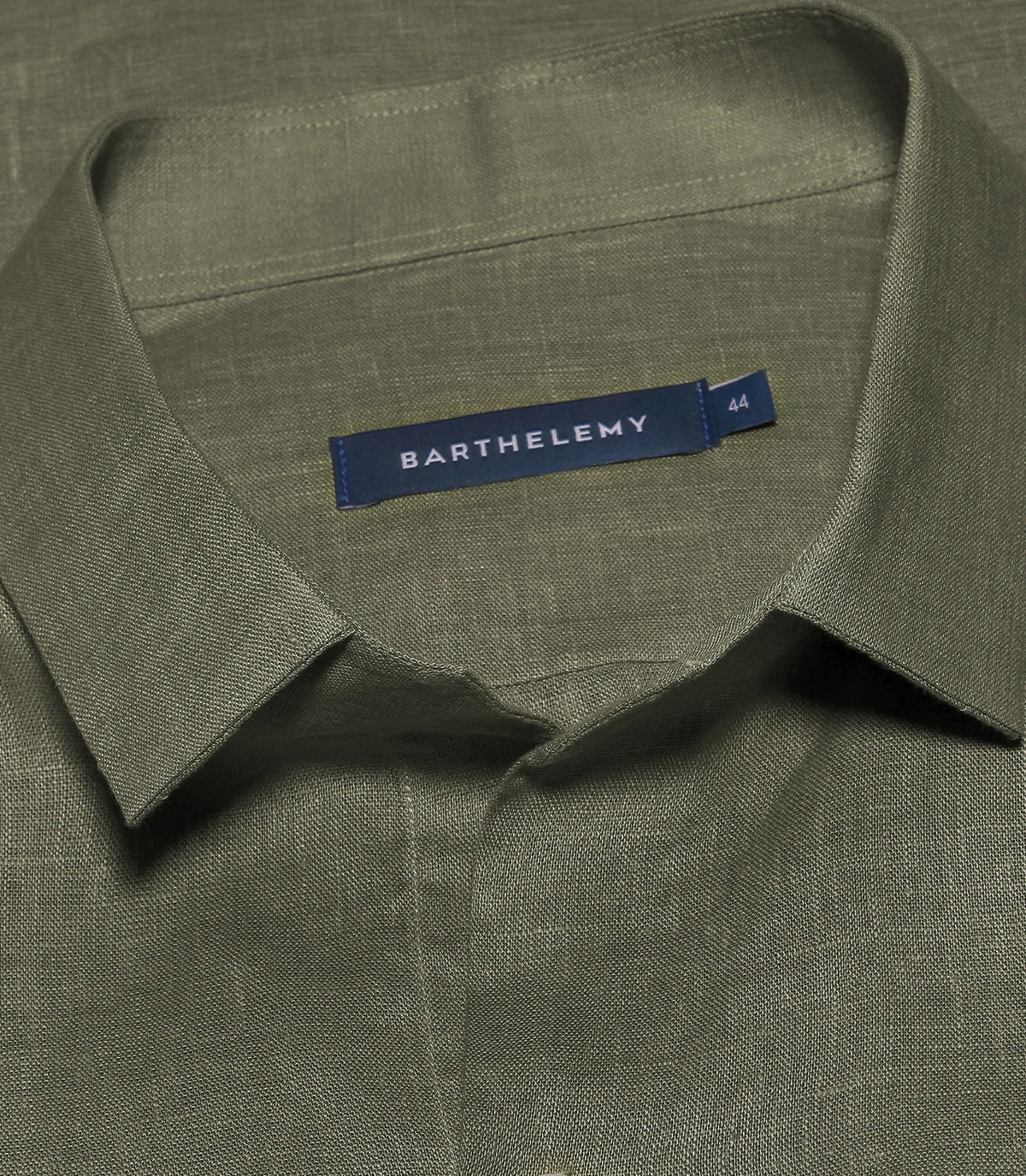 Tailored Linen Shirt Tropical Green - Barthelemy