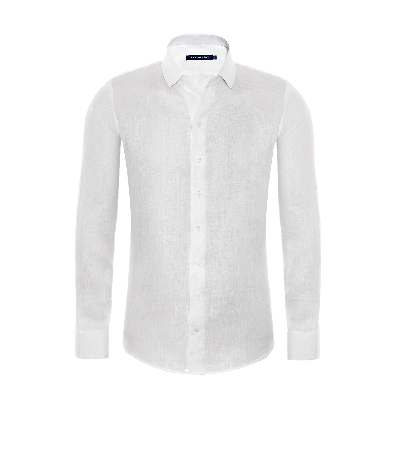 Tailored Linen Shirt White - Barthelemy
