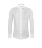 Tailored Linen Shirt White