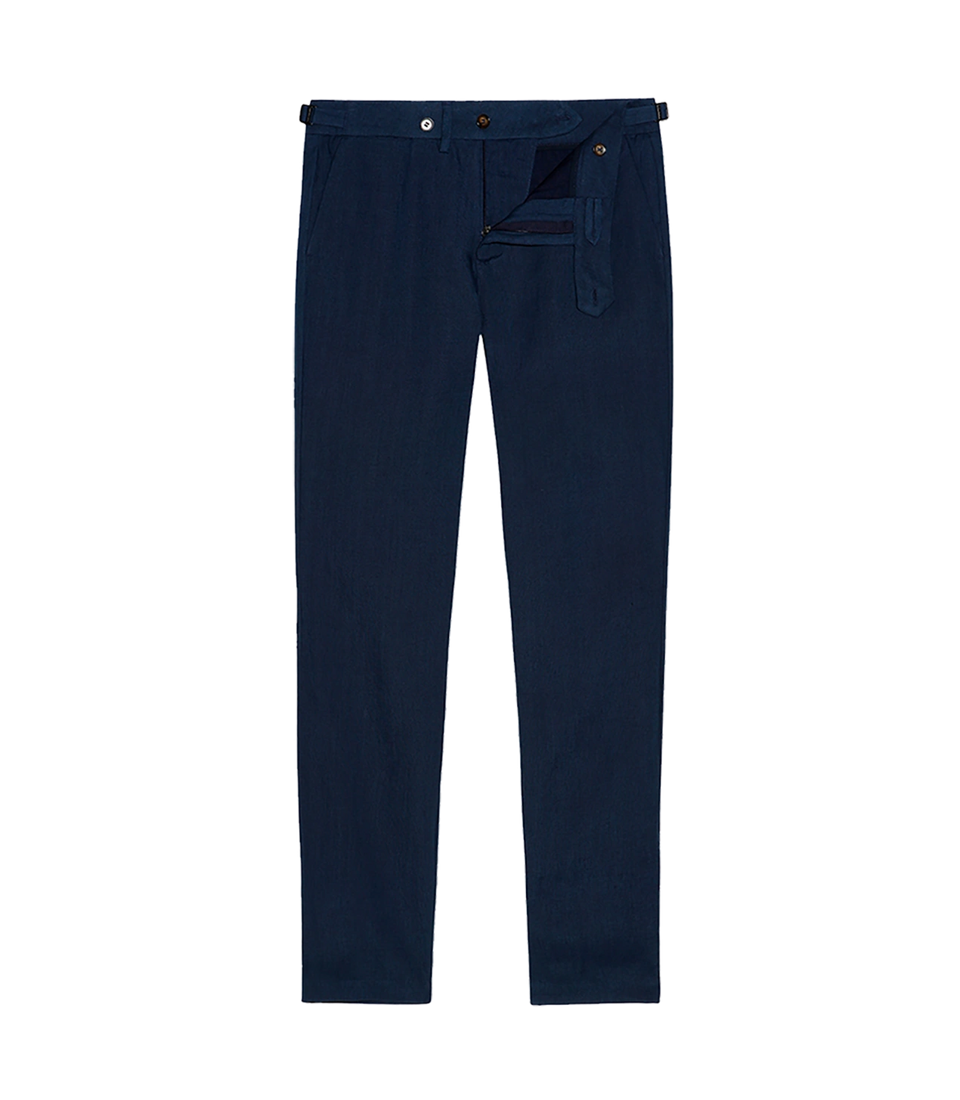 Cayes Linen Storm Blue - Barthelemy