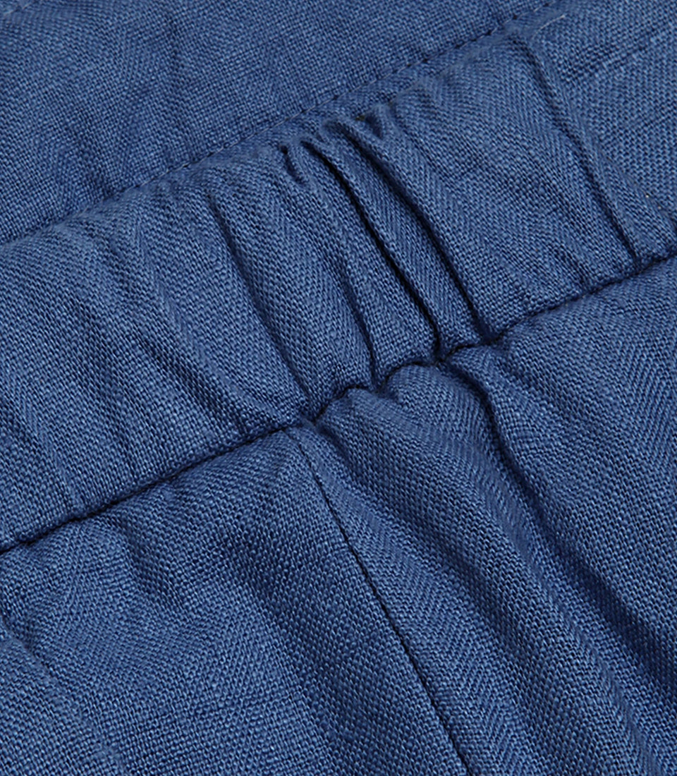 Corossol Linen Medium Blue - Barthelemy