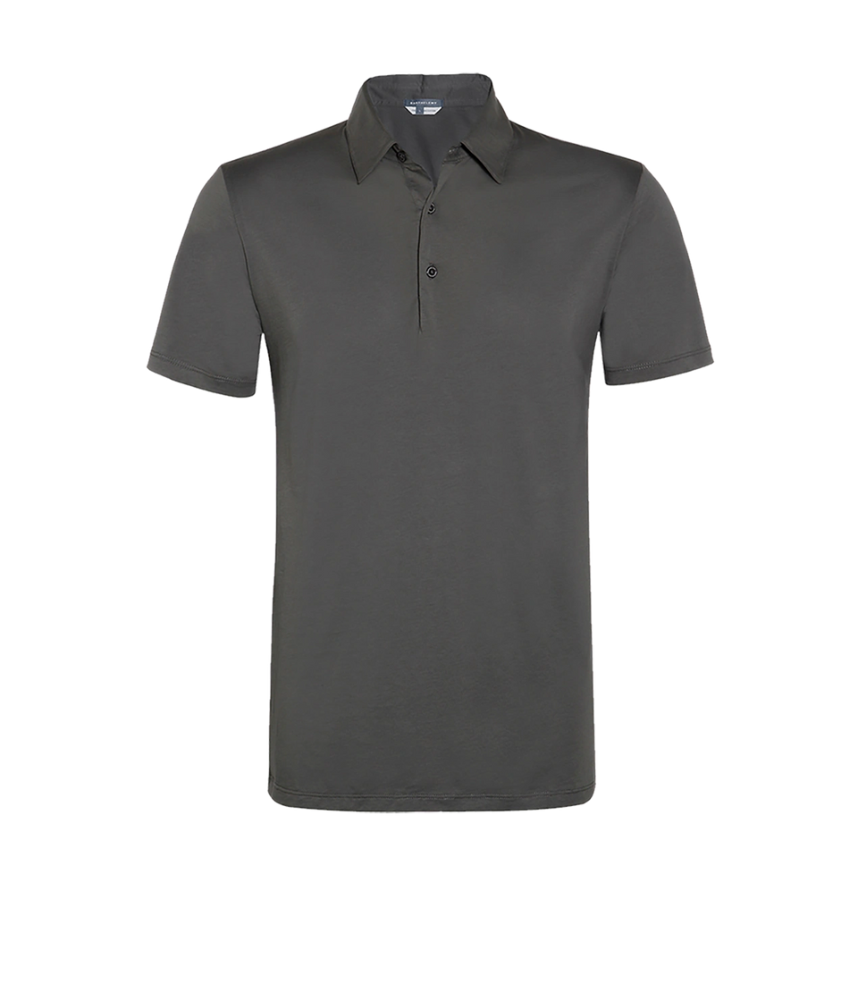 Polo Pima Cotton Storm Grey - Barthelemy