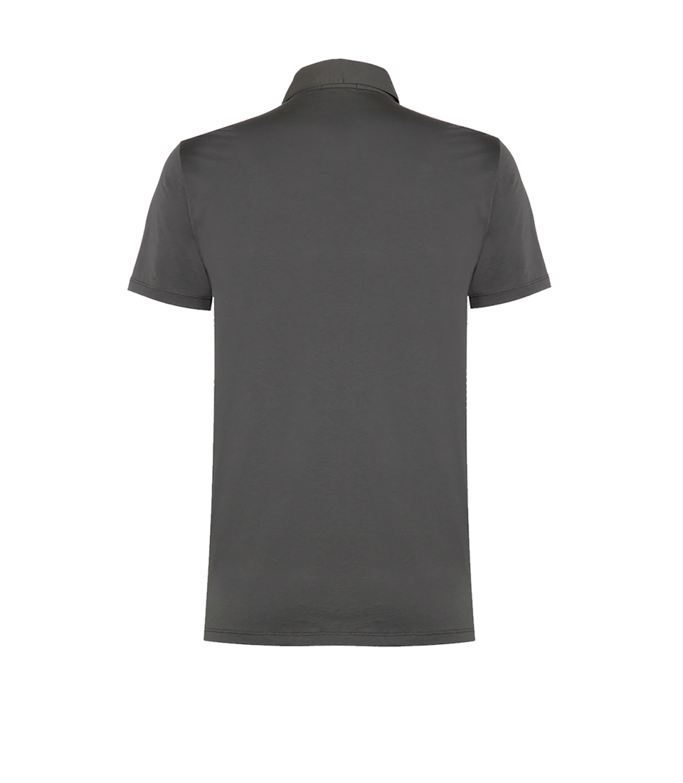 Polo Pima Cotton Storm Grey - Barthelemy