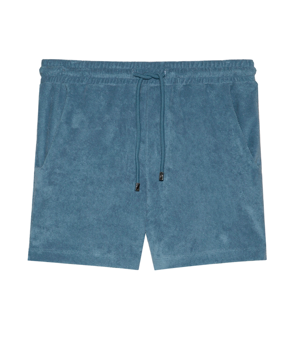 Shorts Towel Capri Blue