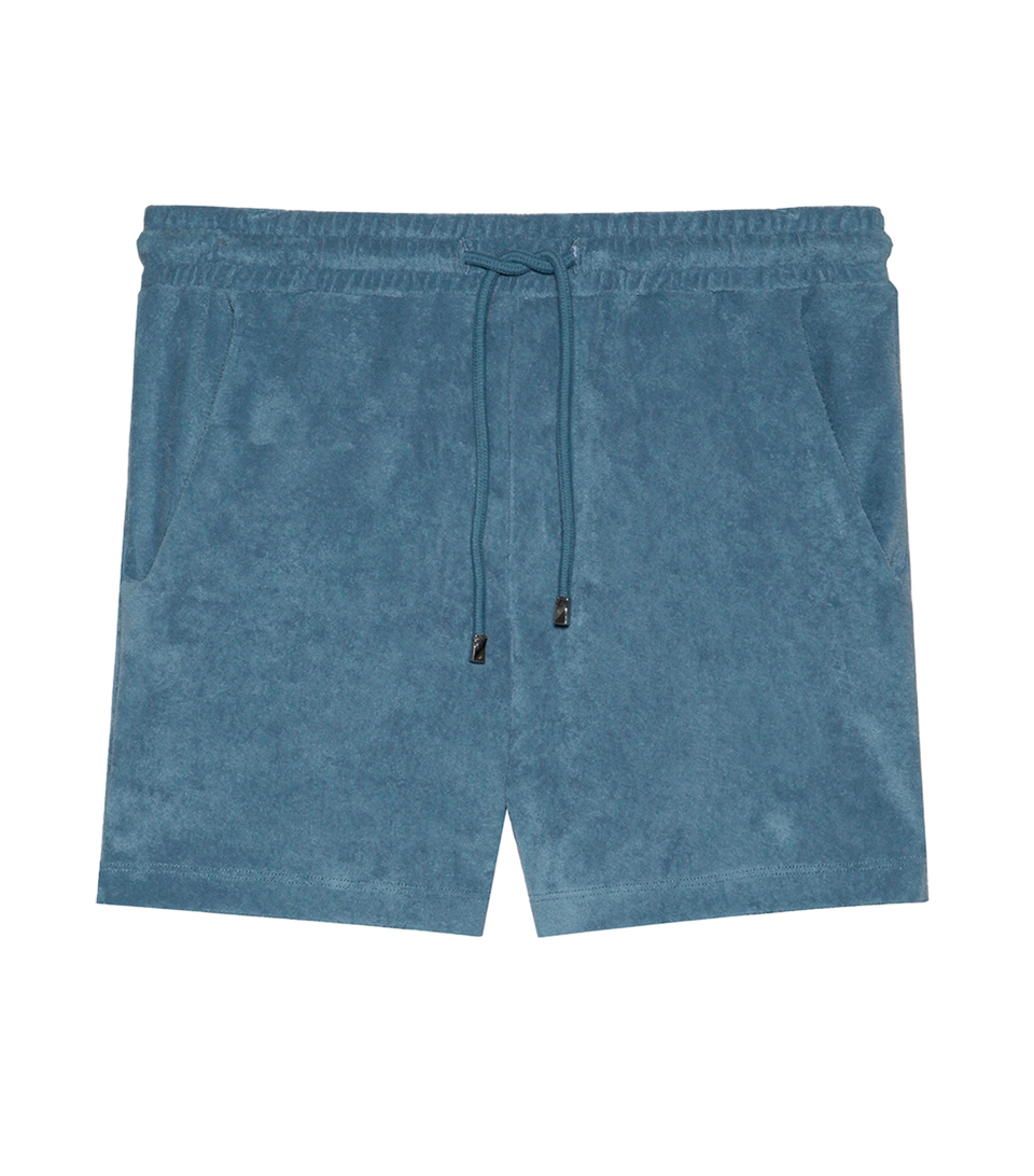 Shorts Towel Capri Blue