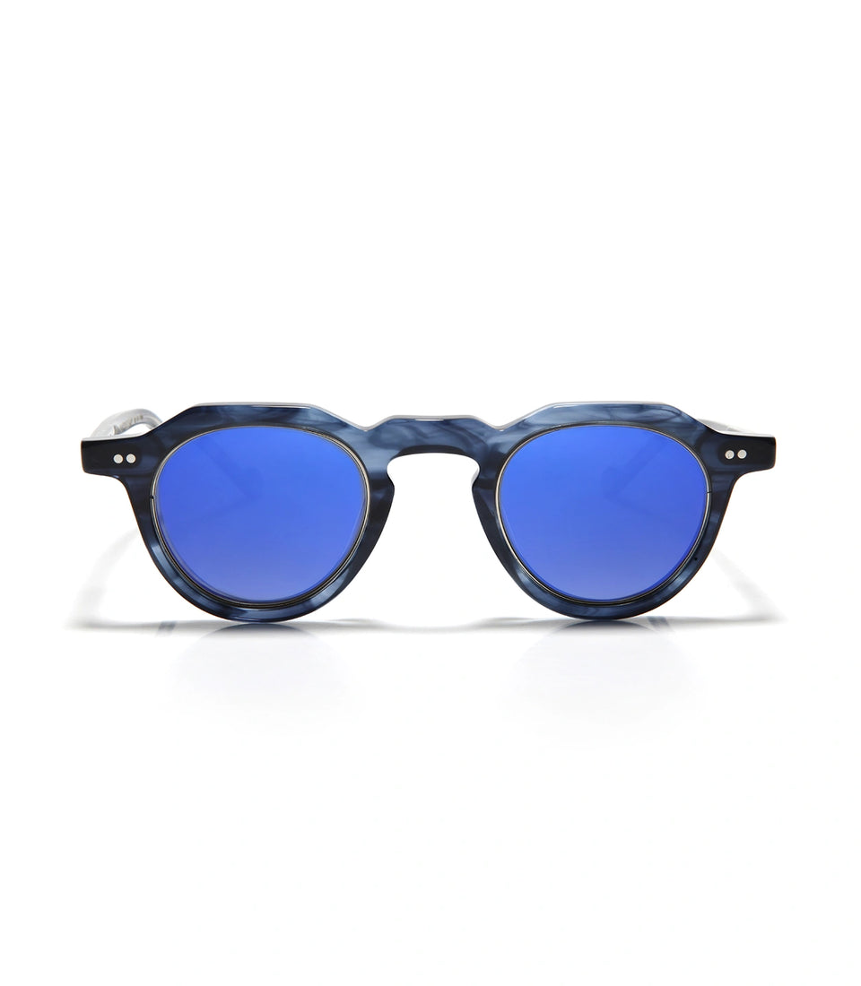 Big No Rim Barthelemy Tortoise / Navy