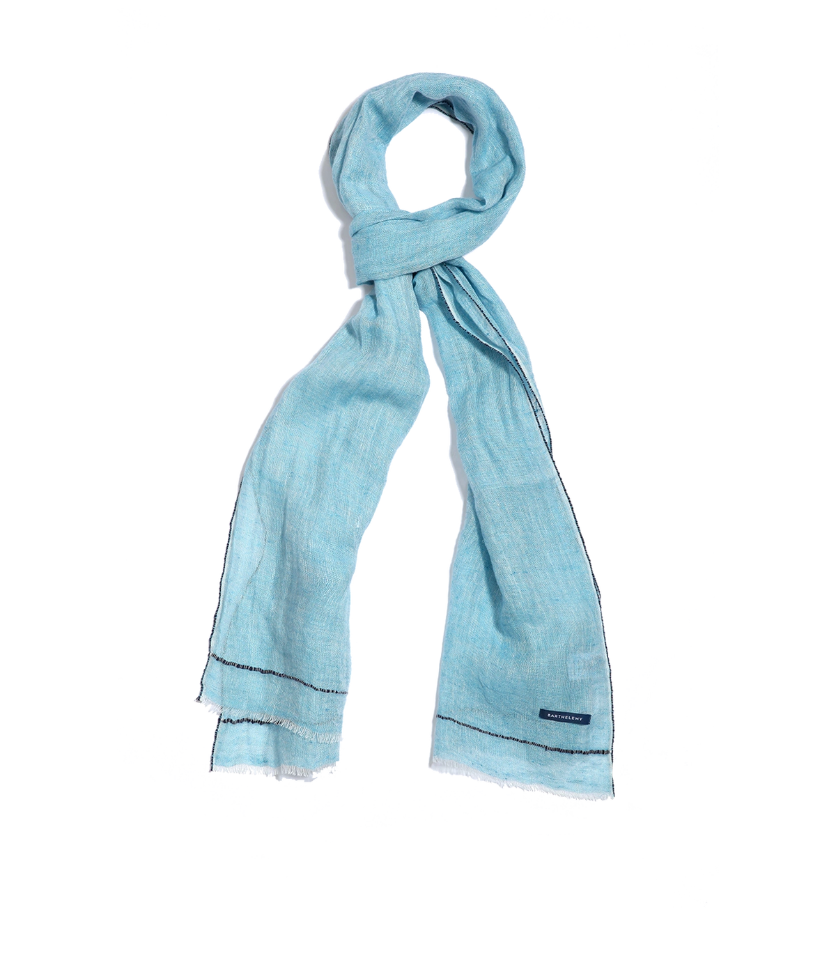 Brise Linen Scarf Light Blue | scarf | Barthelemy Resortwear