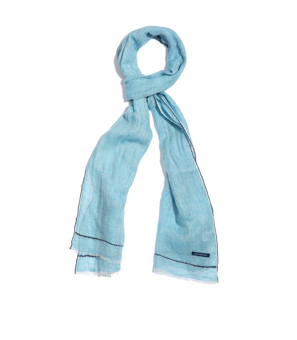 Brise Linen Scarf Light Blue