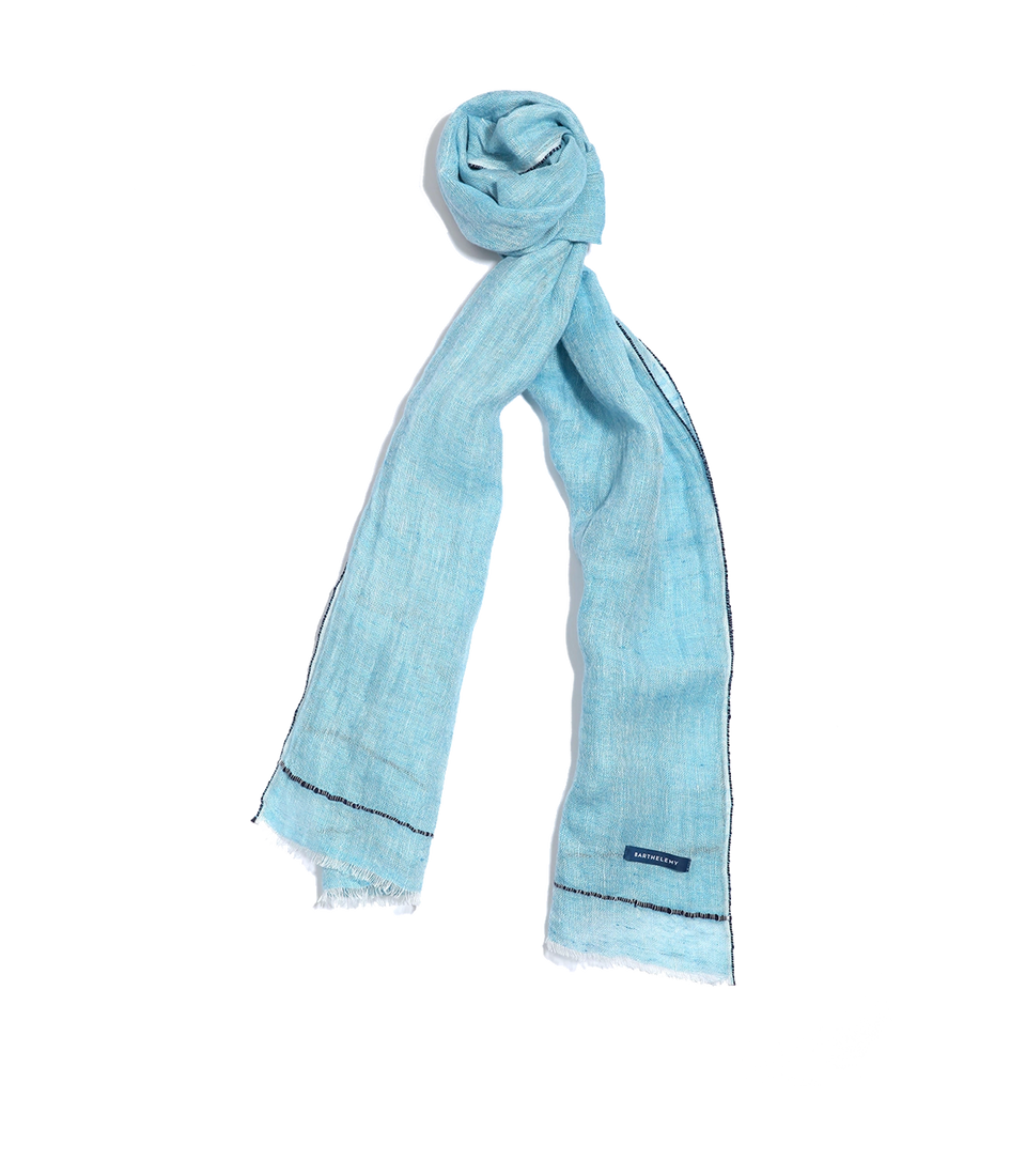 Brise Linen Scarf Light Blue