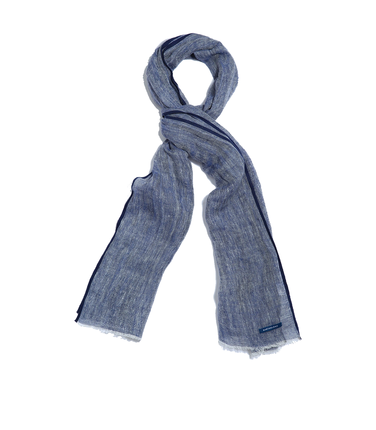 Brise Linen Scarf Navy | scarf | Barthelemy Resortwear