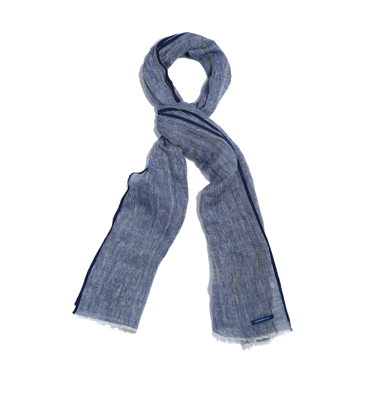 Brise Linen Scarf Navy