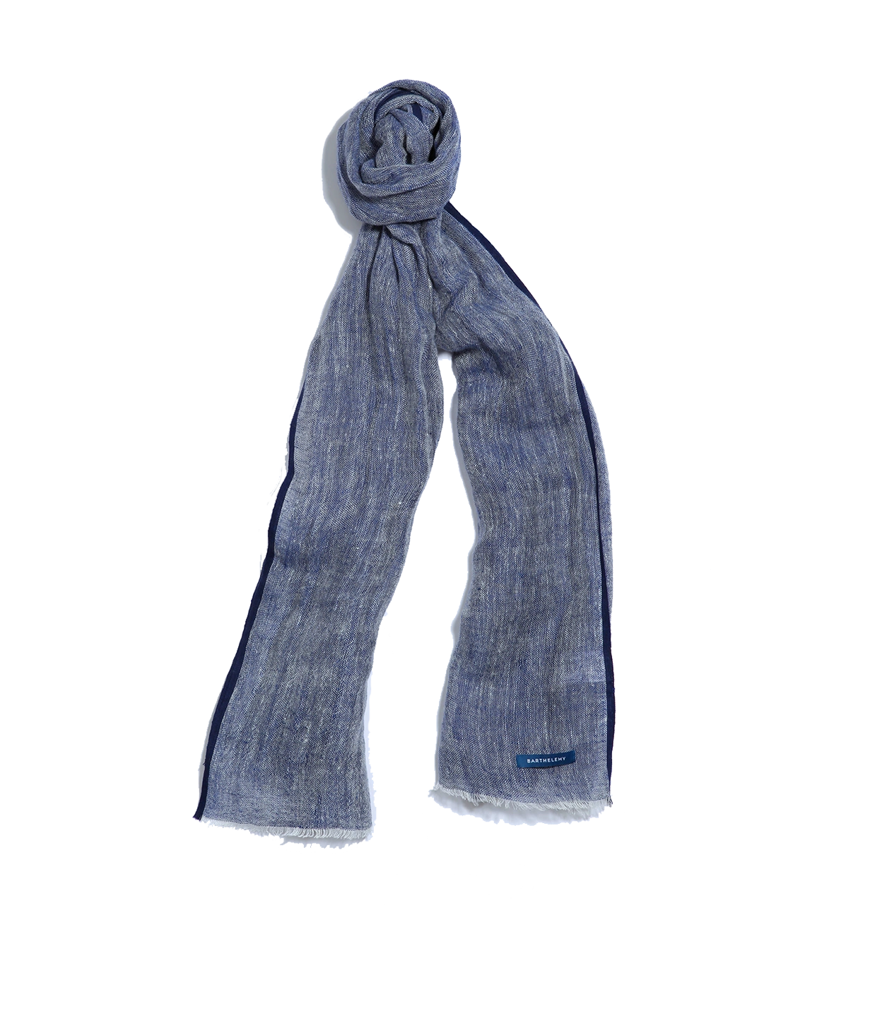 Brise Linen Scarf Navy