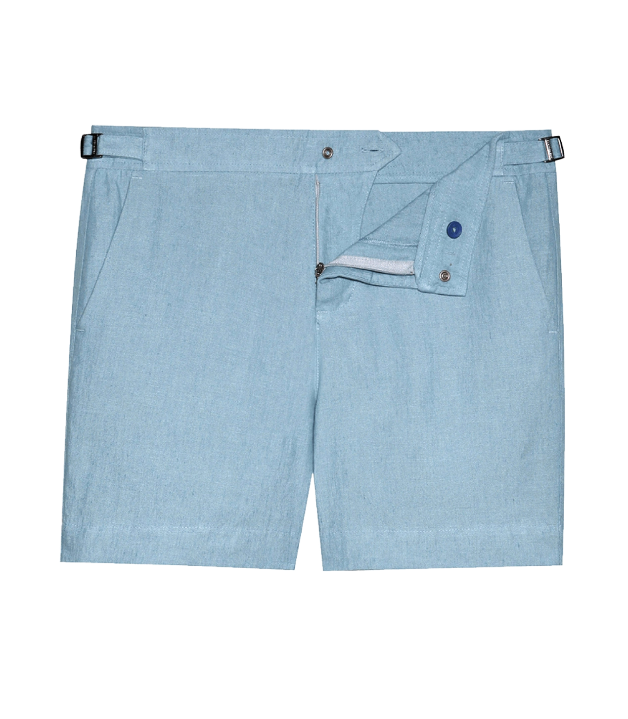 Lorient Linen Capri Blue - Barthelemy