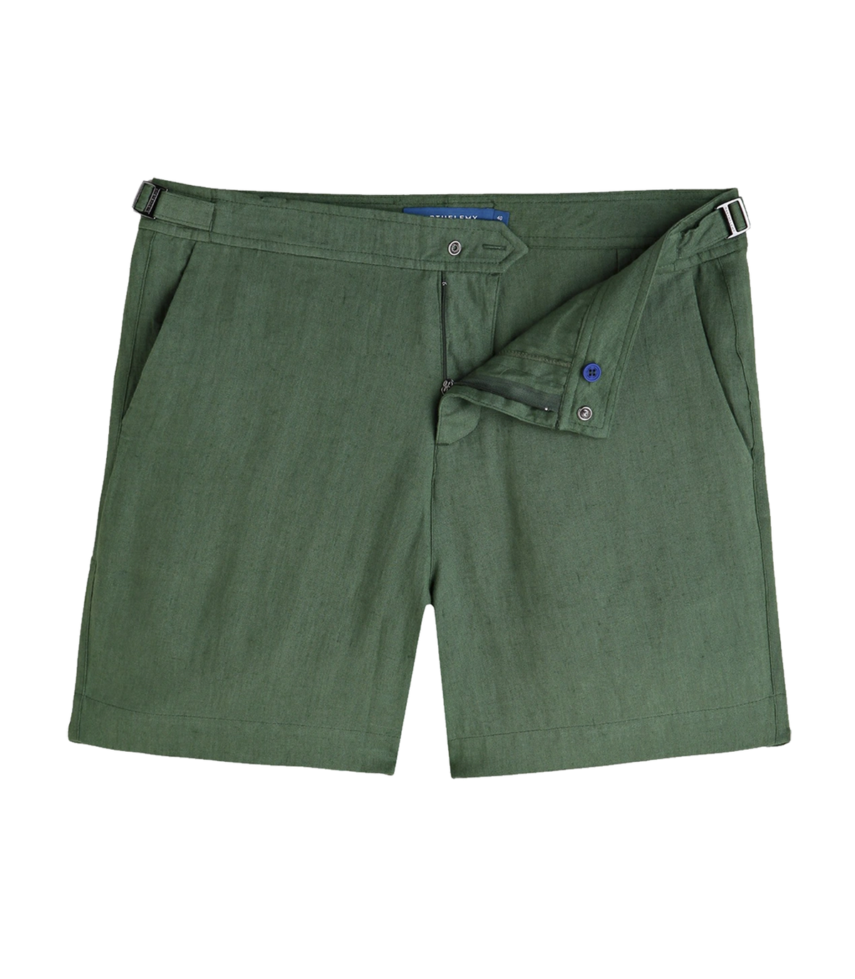 Lorient Linen Olive Green - Barthelemy