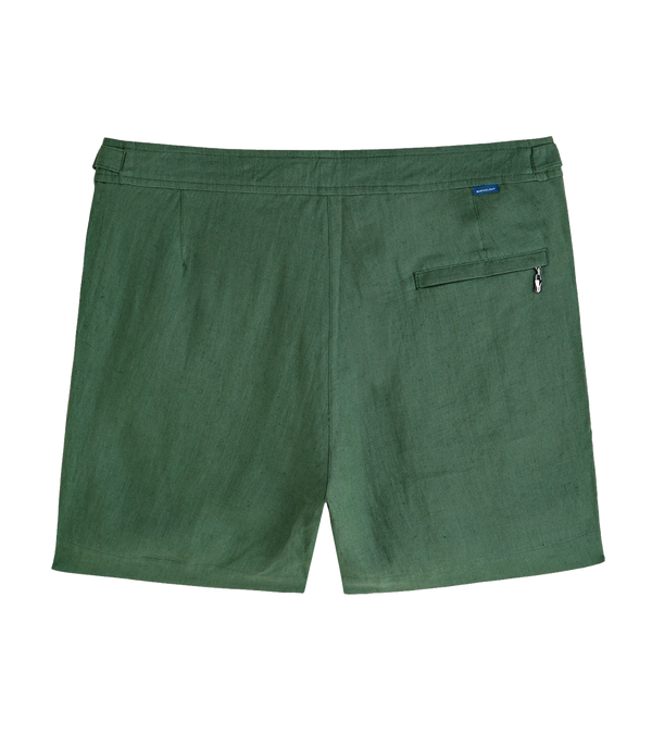 Lorient Linen Olive Green - Barthelemy