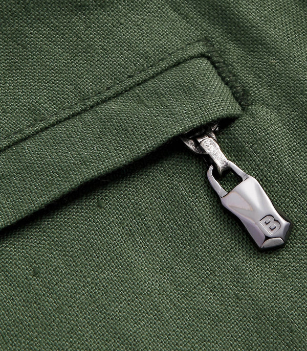 Lorient Linen Olive Green - Barthelemy