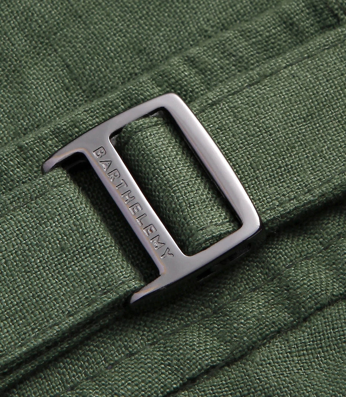 Lorient Linen Olive Green | Linen Short | Barthelemy Resortwear