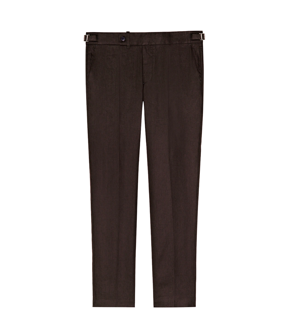 Cayes Linen Pants II Dark Coffee | Calça de Linho | Barthelemy Resortwear