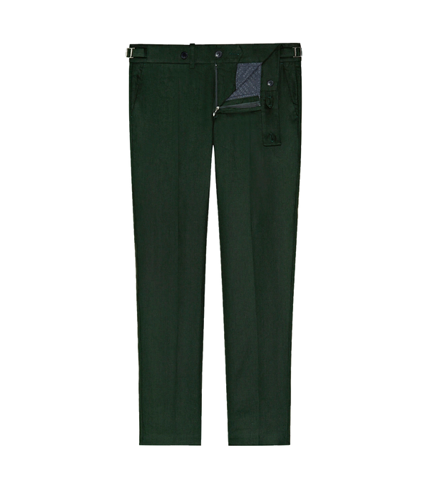 Cayes Linen Pants II Emerald Green - Barthelemy
