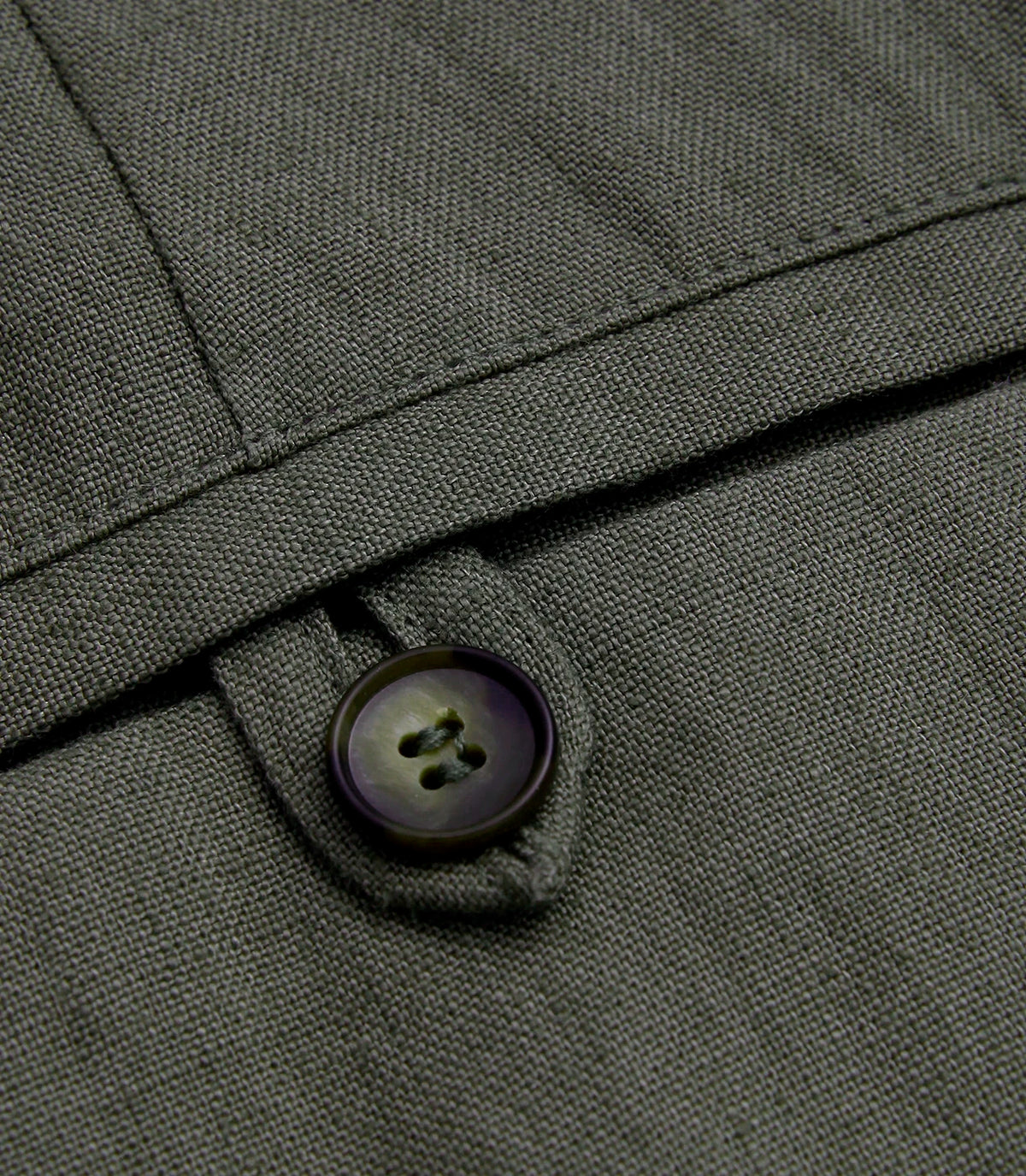 Cayes Linen Pants II Forest Green - Barthelemy