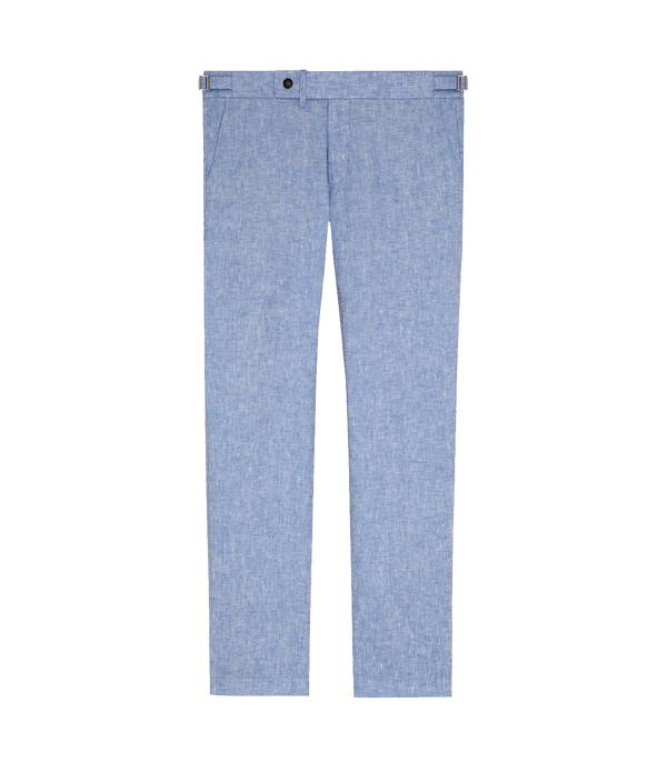 Cayes Linen Pants II Soft Blue - Barthelemy