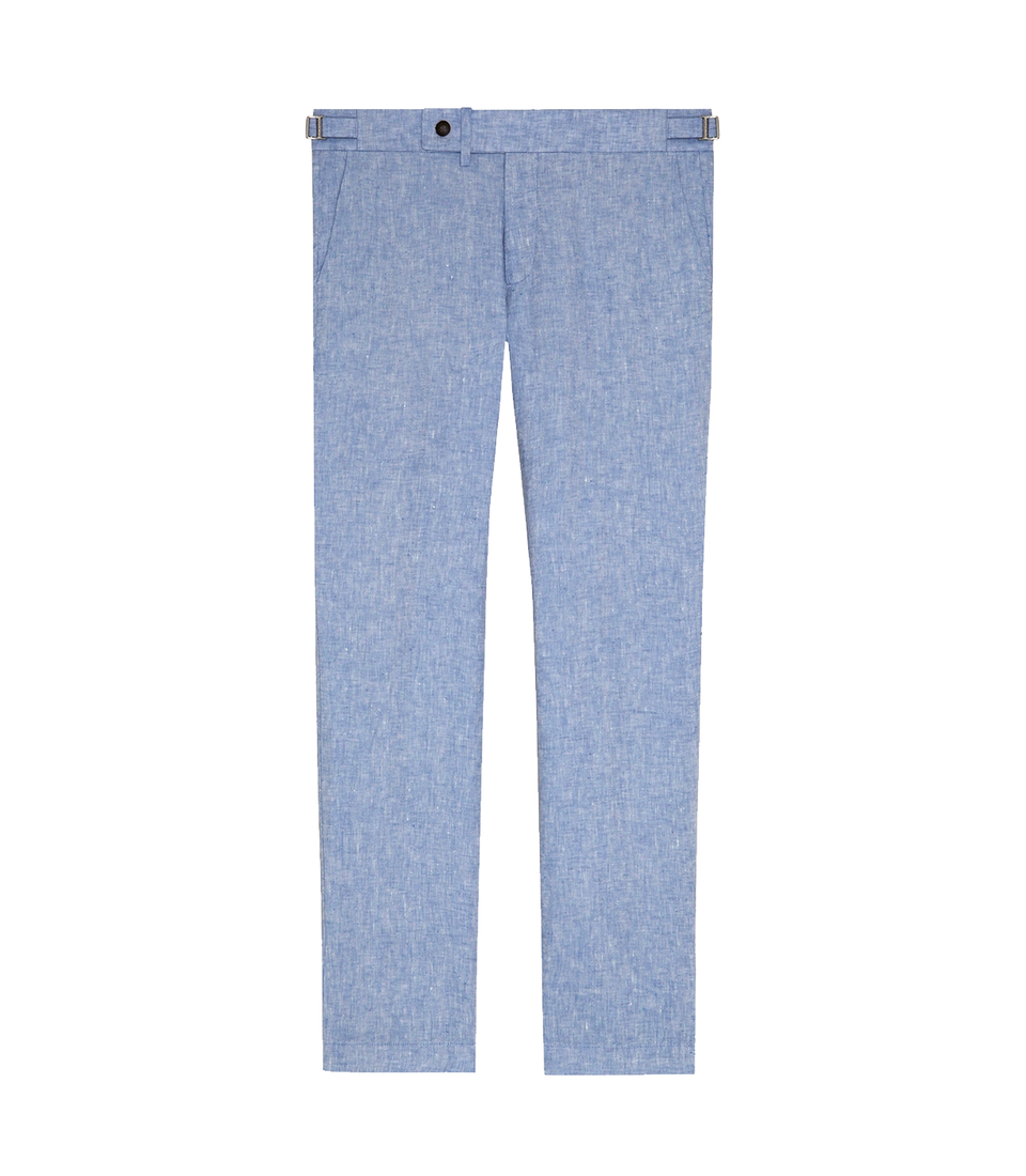 Cayes Linen Pants II Soft Blue - Barthelemy
