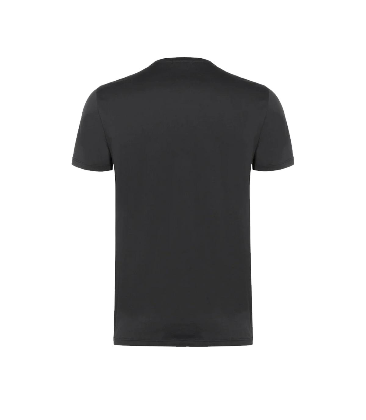 Crew Neck T-Shirt Pima Black - Barthelemy