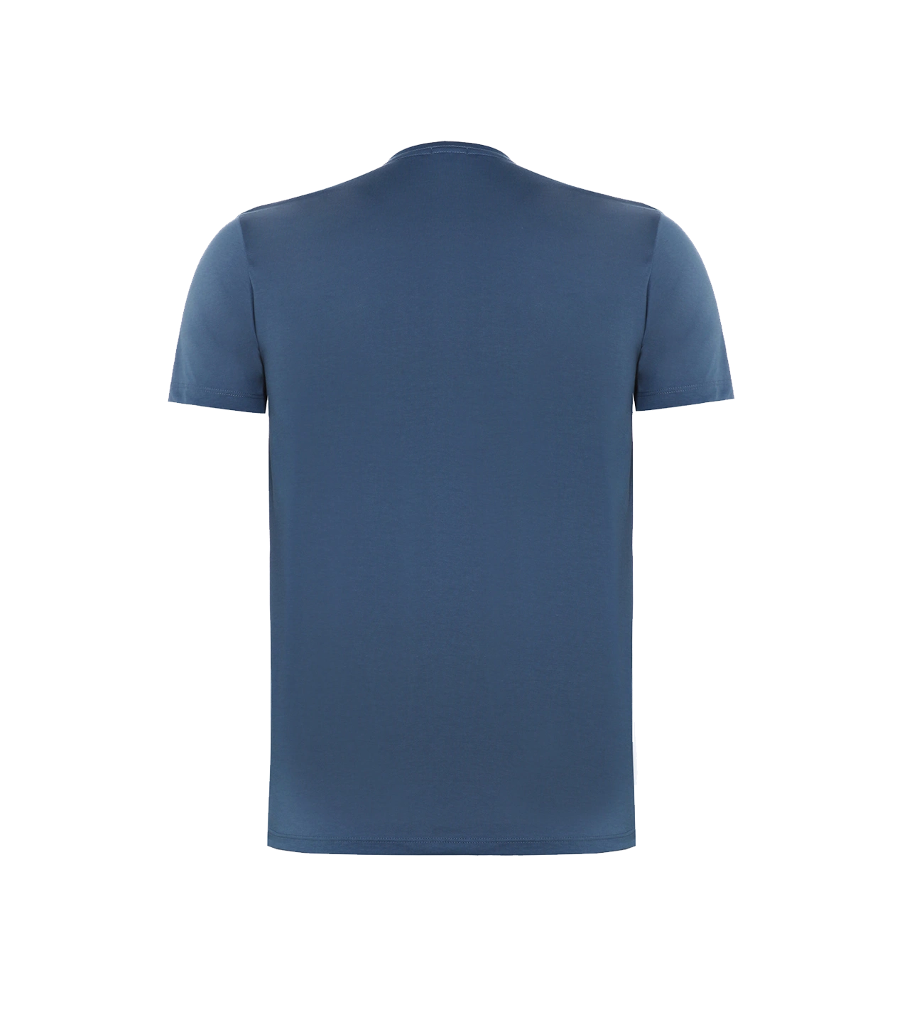 Crew Neck T-Shirt Pima Blue - Barthelemy