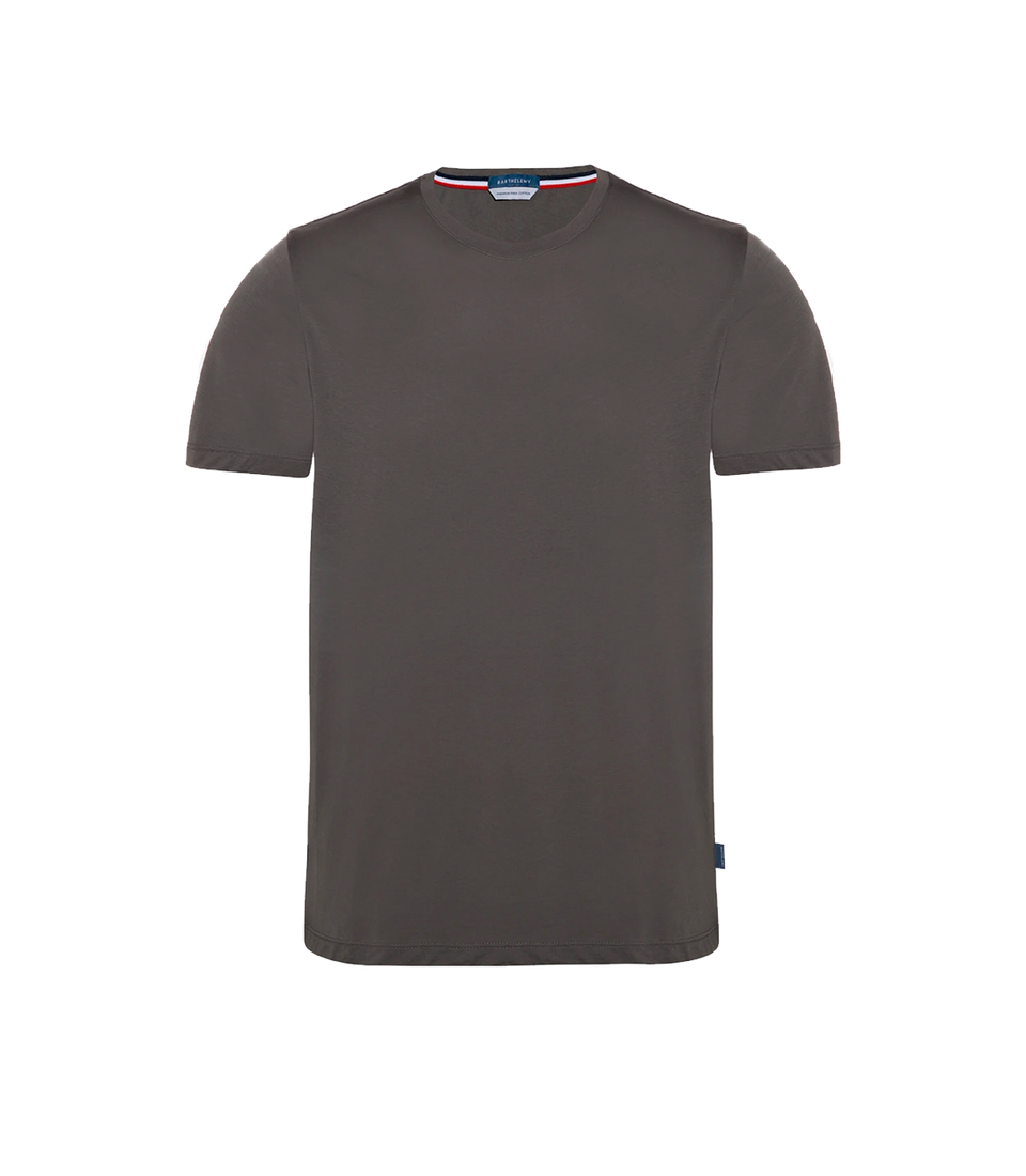 Crew Neck T-Shirt Pima Storm Grey