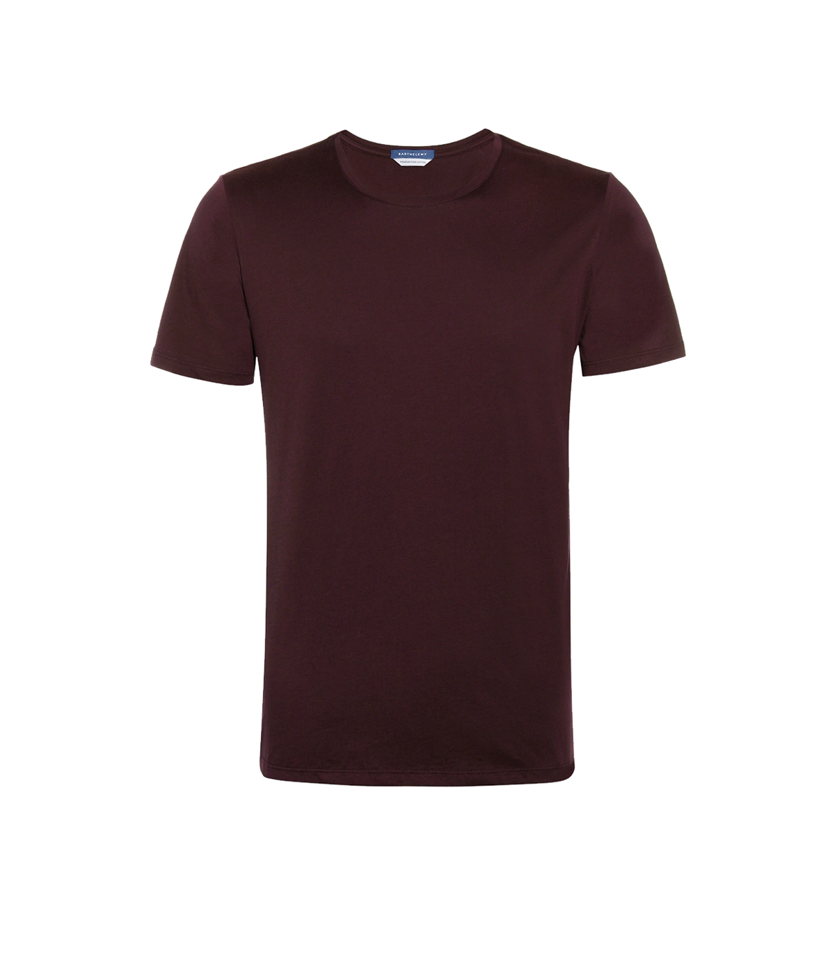 Crew Neck T-Shirt Pima Wine | Camiseta | Barthelemy Resortwear