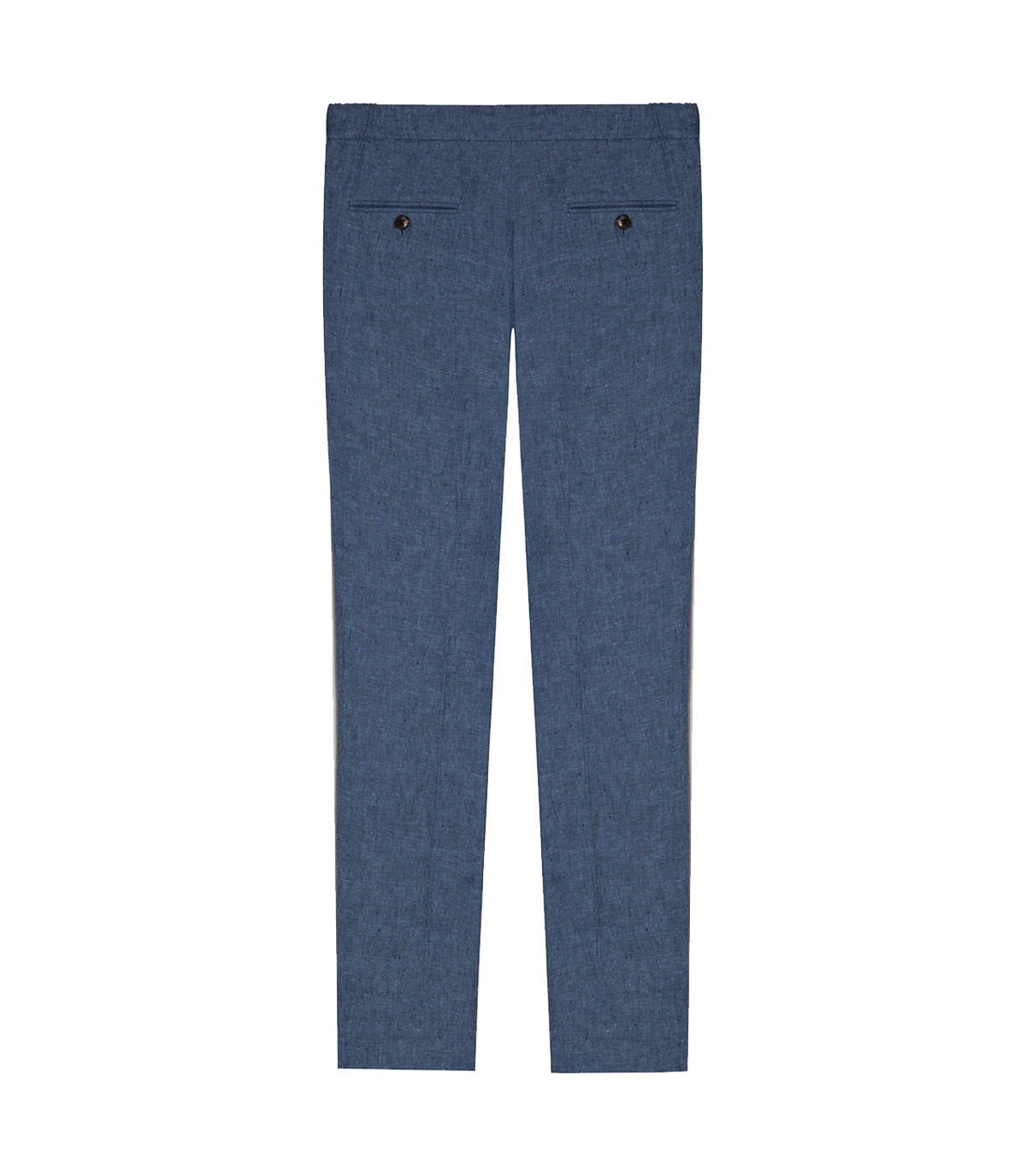 Corossol Linen Pants Double Blue - Barthelemy