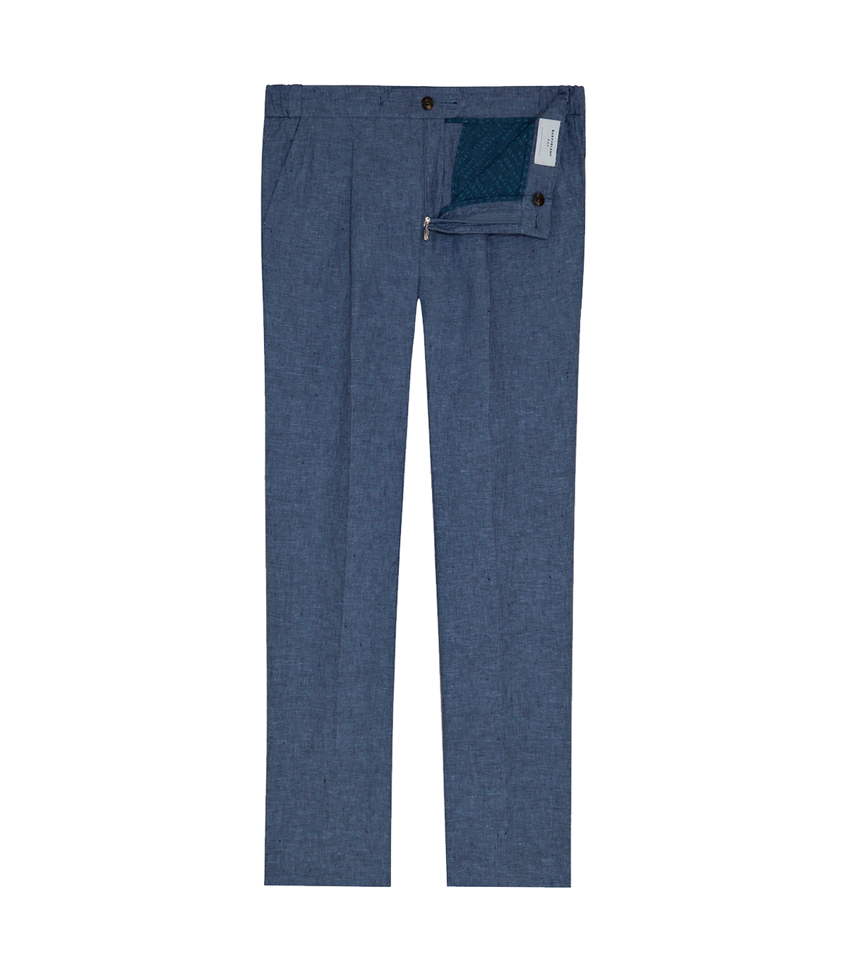 Corossol Linen Pants Double Blue - Barthelemy