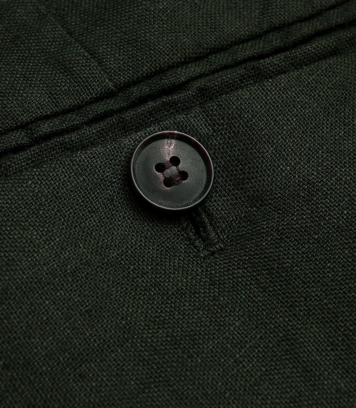 Corossol Linen Pants Emerald Green - Barthelemy