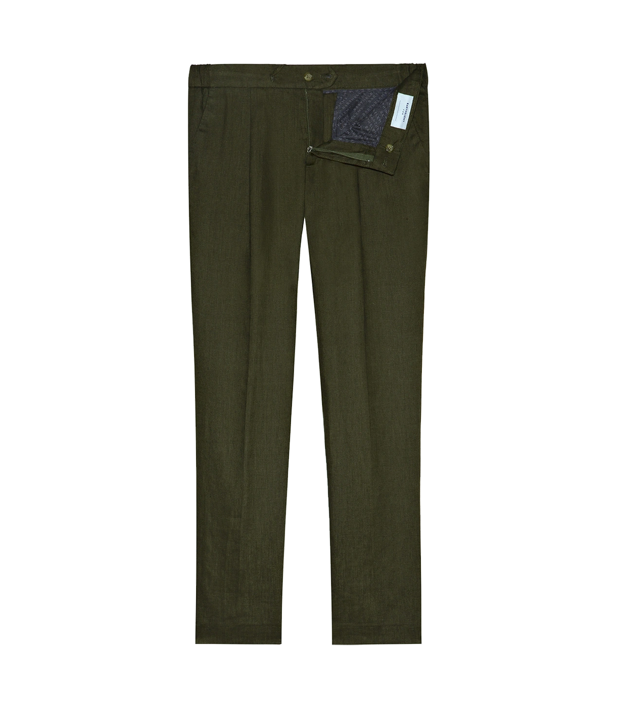 Corossol Linen Pants Forest Green - Barthelemy