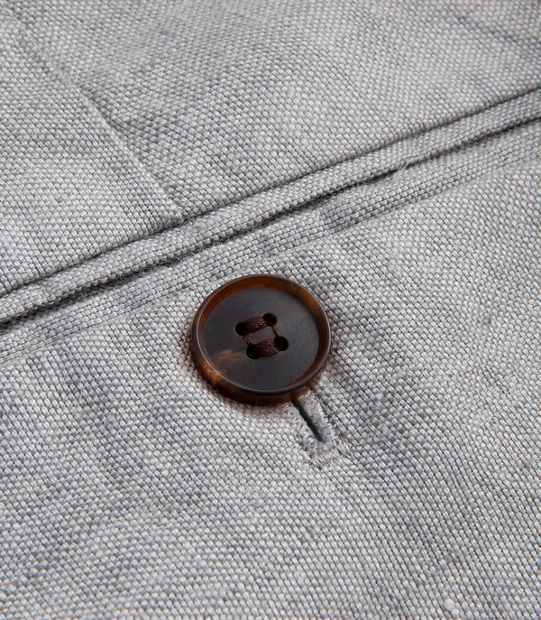 Corossol Linen Pants Silver Grey - Barthelemy
