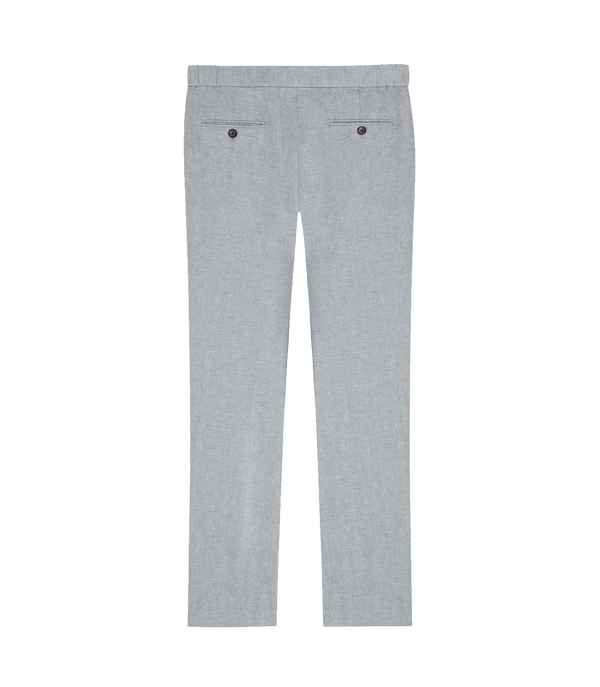Corossol Linen Pants Silver Grey - Barthelemy