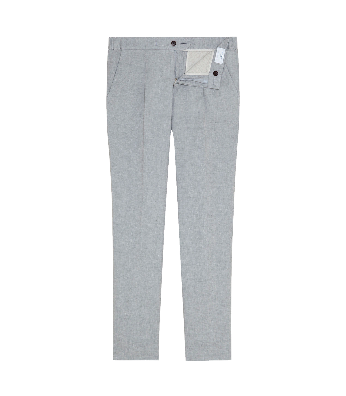 Corossol Linen Pants Silver Grey - Barthelemy