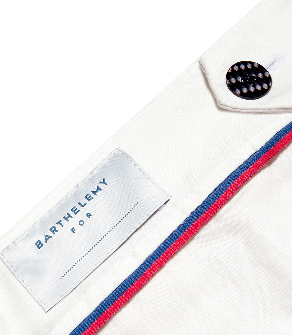 Corossol Cotton Pants GB Macadamia Navy Red - Barthelemy