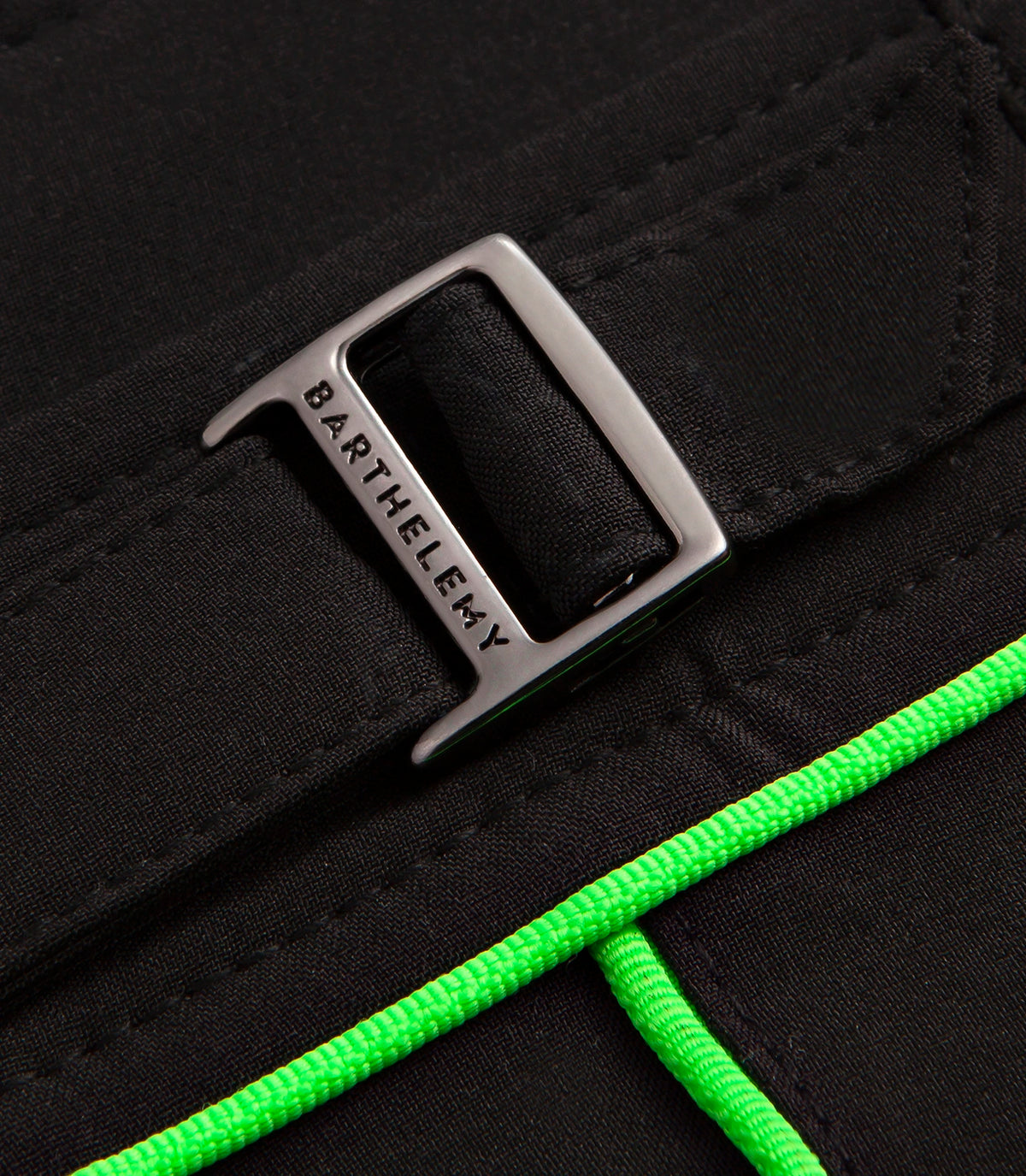 Saline Sport GB Black Green | Swim Shorts | Barthelemy Resortwear