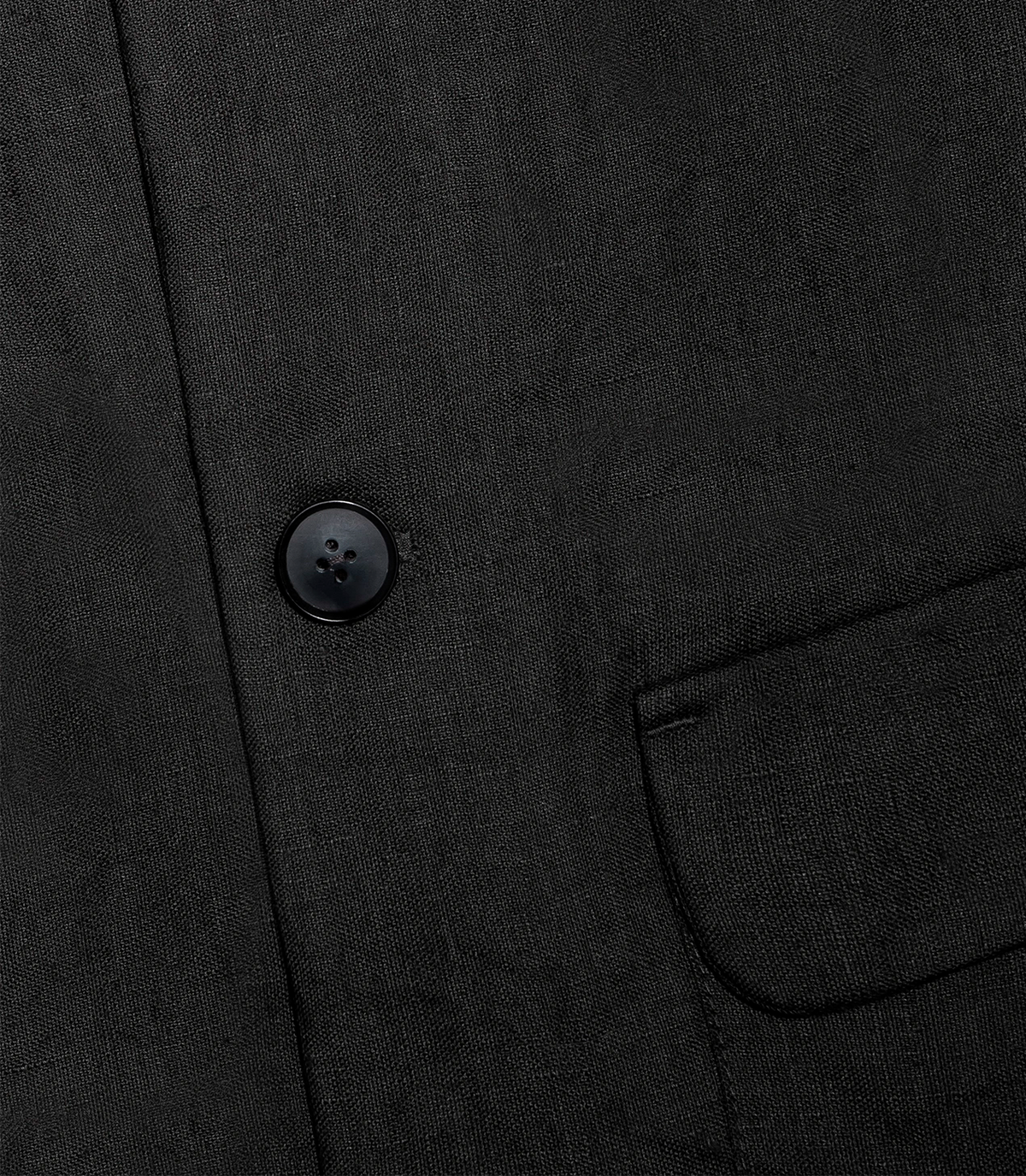 Flamands Linen Overshirt Black - Barthelemy