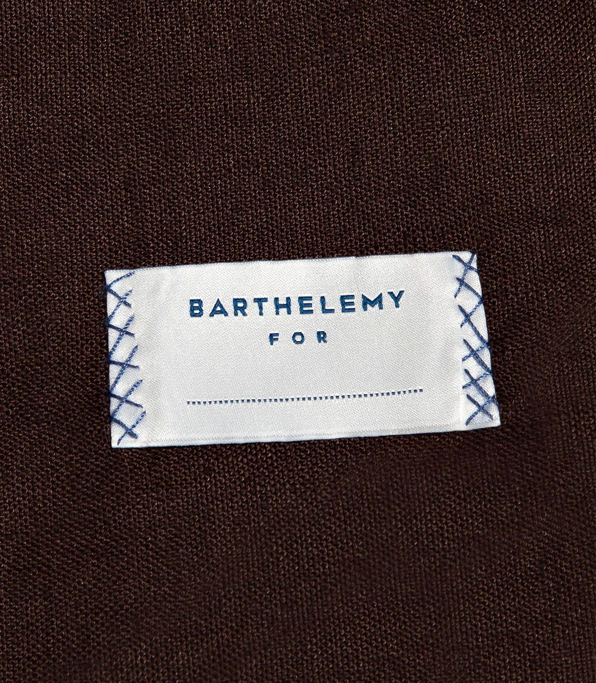 Flamands Linen Overshirt Coffee - Barthelemy