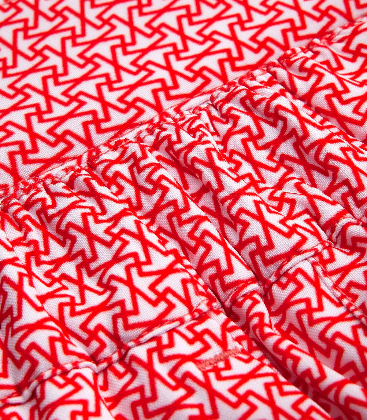 Gustavia Jumeirah White Red | Swim Shorts | Barthelemy Resortwear