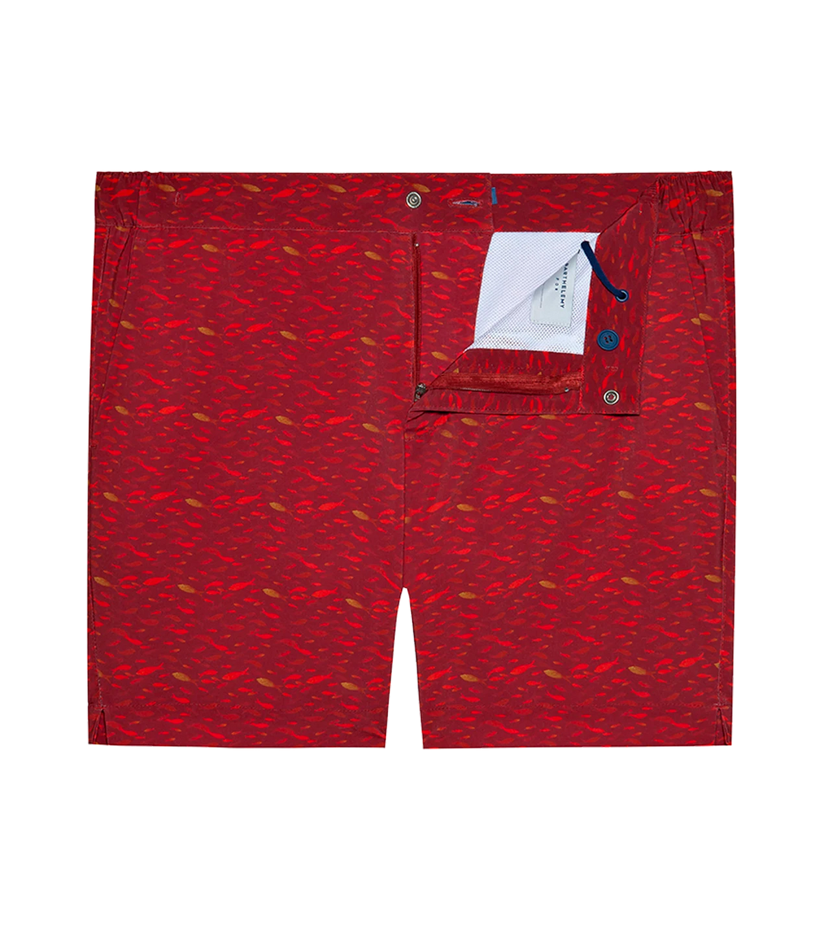 Gustavia Océan Red | Swim Shorts | Barthelemy Resortwear