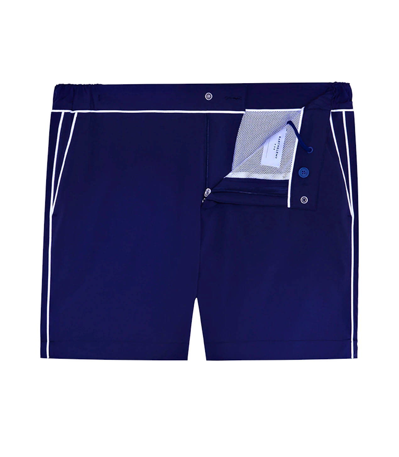 Gustavia Sillage Navy White | Swim Shorts | Barthelemy Resortwear